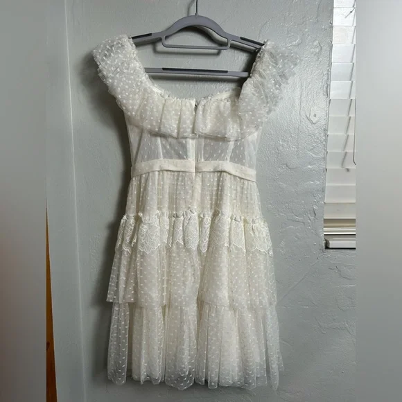 BCBG Maxazria Off the Shoulder Corset Mini Dress NWT - Picture 5 of 9